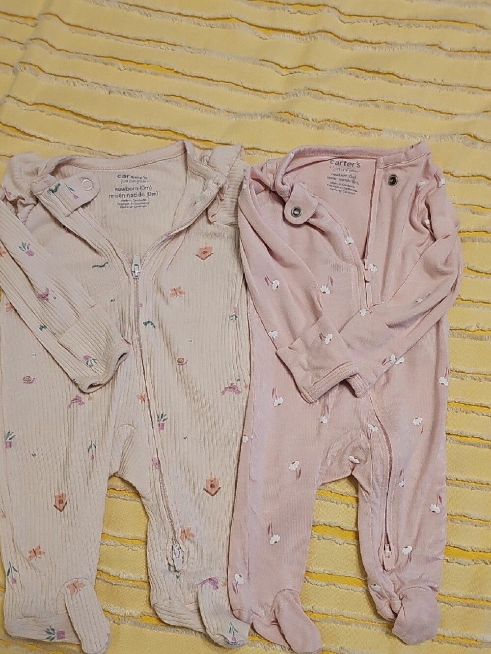 Various Baby Long-Sleeve One-Piece Set in Pink, Mauve, Sage, Light Blue - Picture 6 of 8